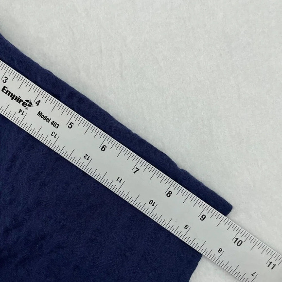 Gloria Vanderbilt Tops Womens Sz S Navy Blue Short Sleeve V Neck Pullover Blouse - Picture 4 of 10